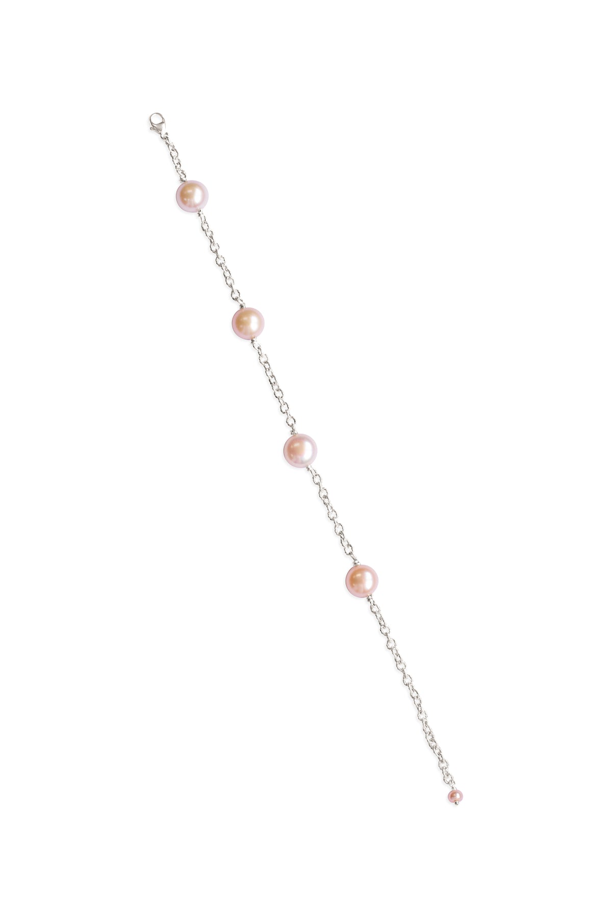 Pearl ~ Peach Inline Bracelet