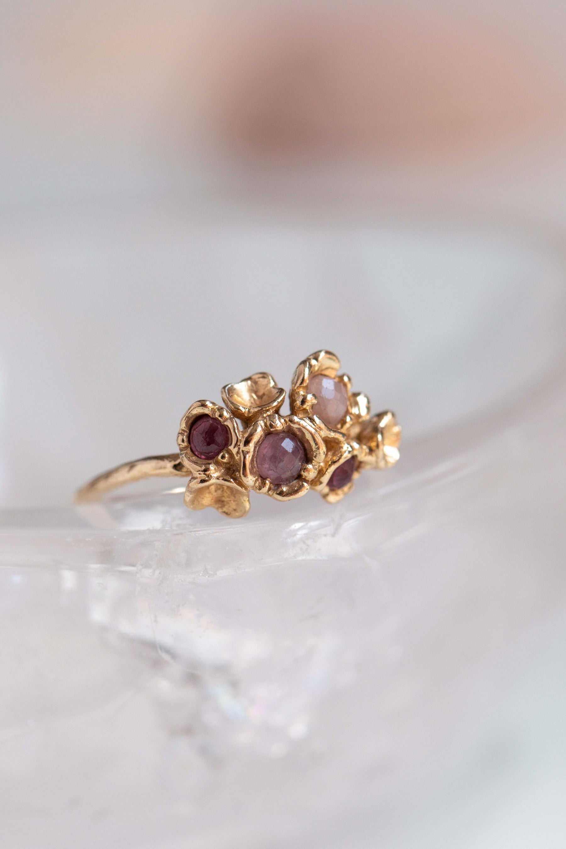Custom Design ~ Barnacle Cluster Rung with Rubies