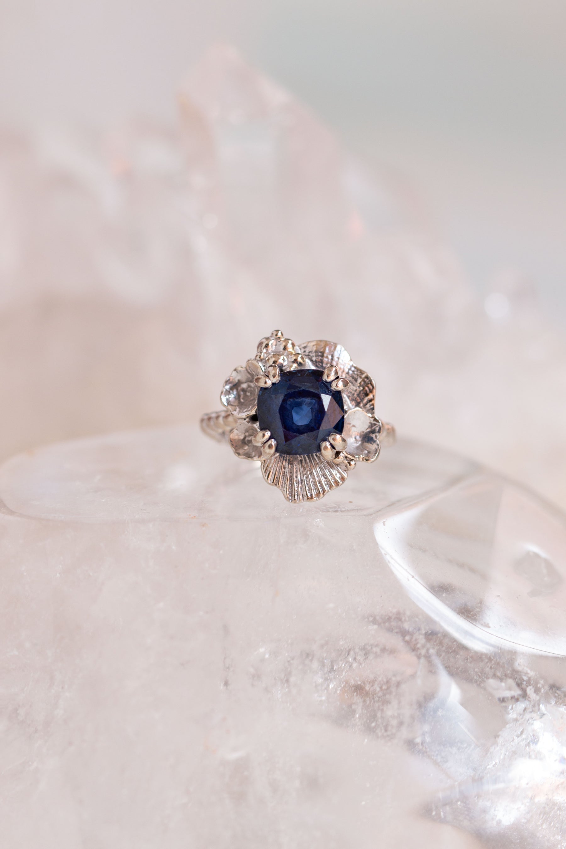 Custom Design ~ Alexandra's Sapphire Engagement Ring