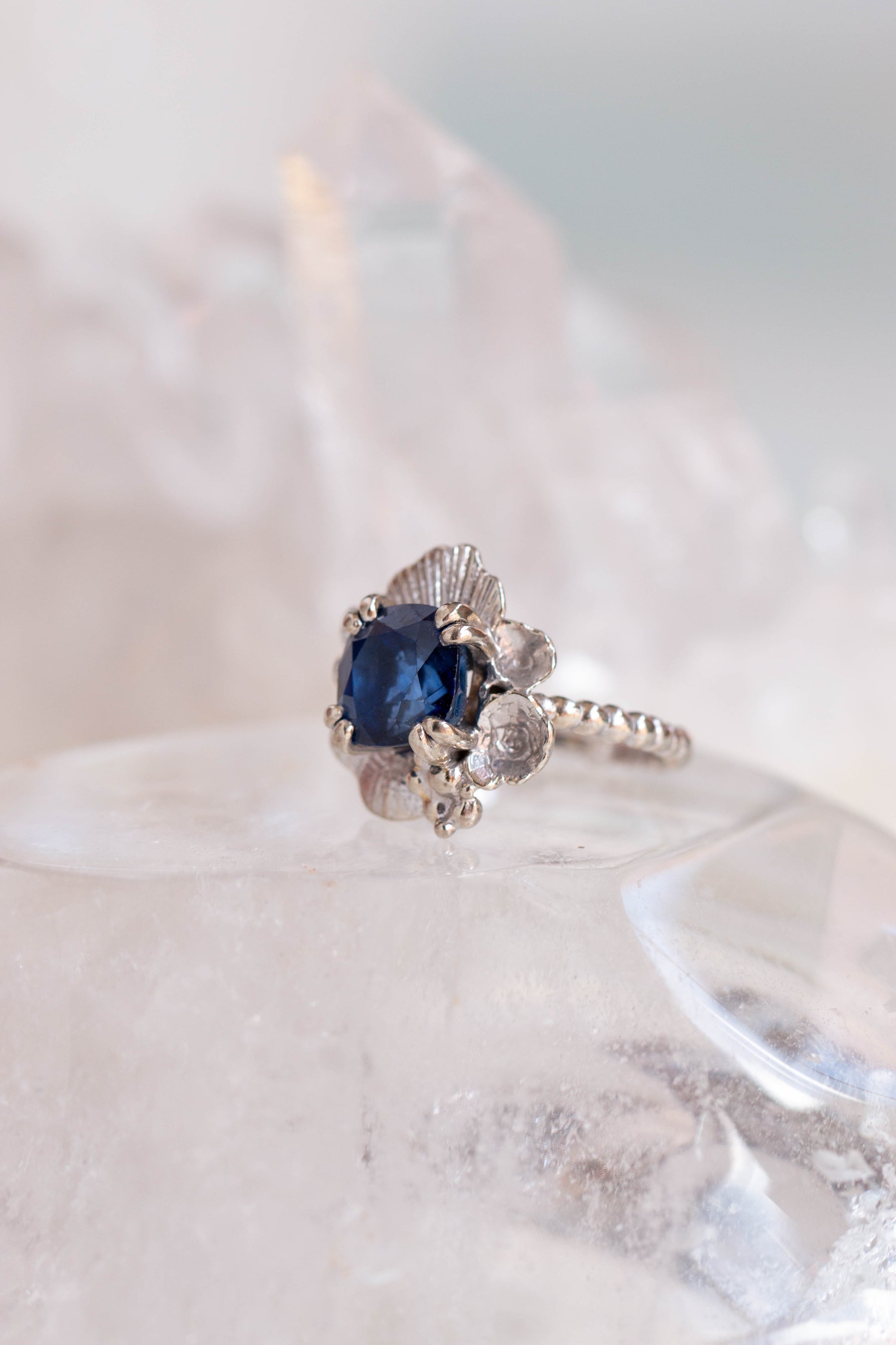 Custom Design ~ Alexandra's Sapphire Engagement Ring