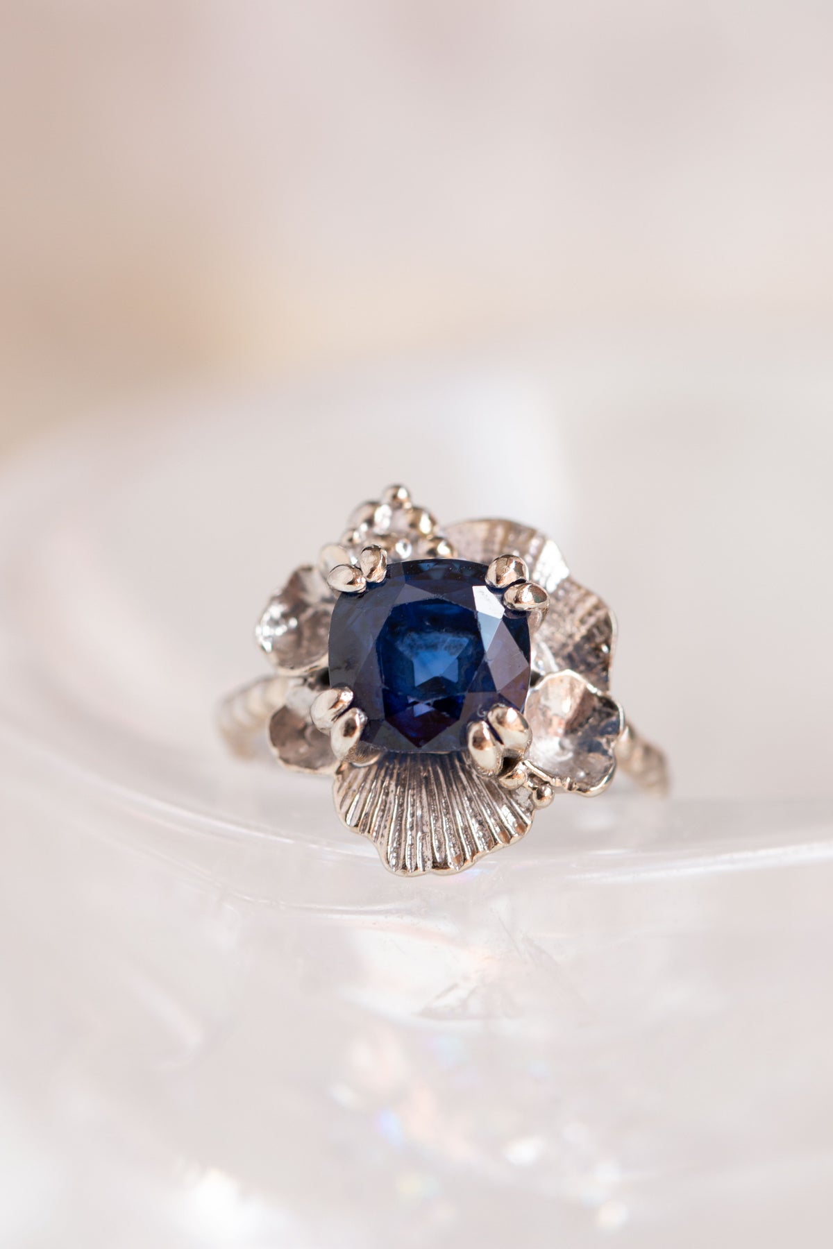 Custom Design ~ Alexandra's Sapphire Engagement Ring