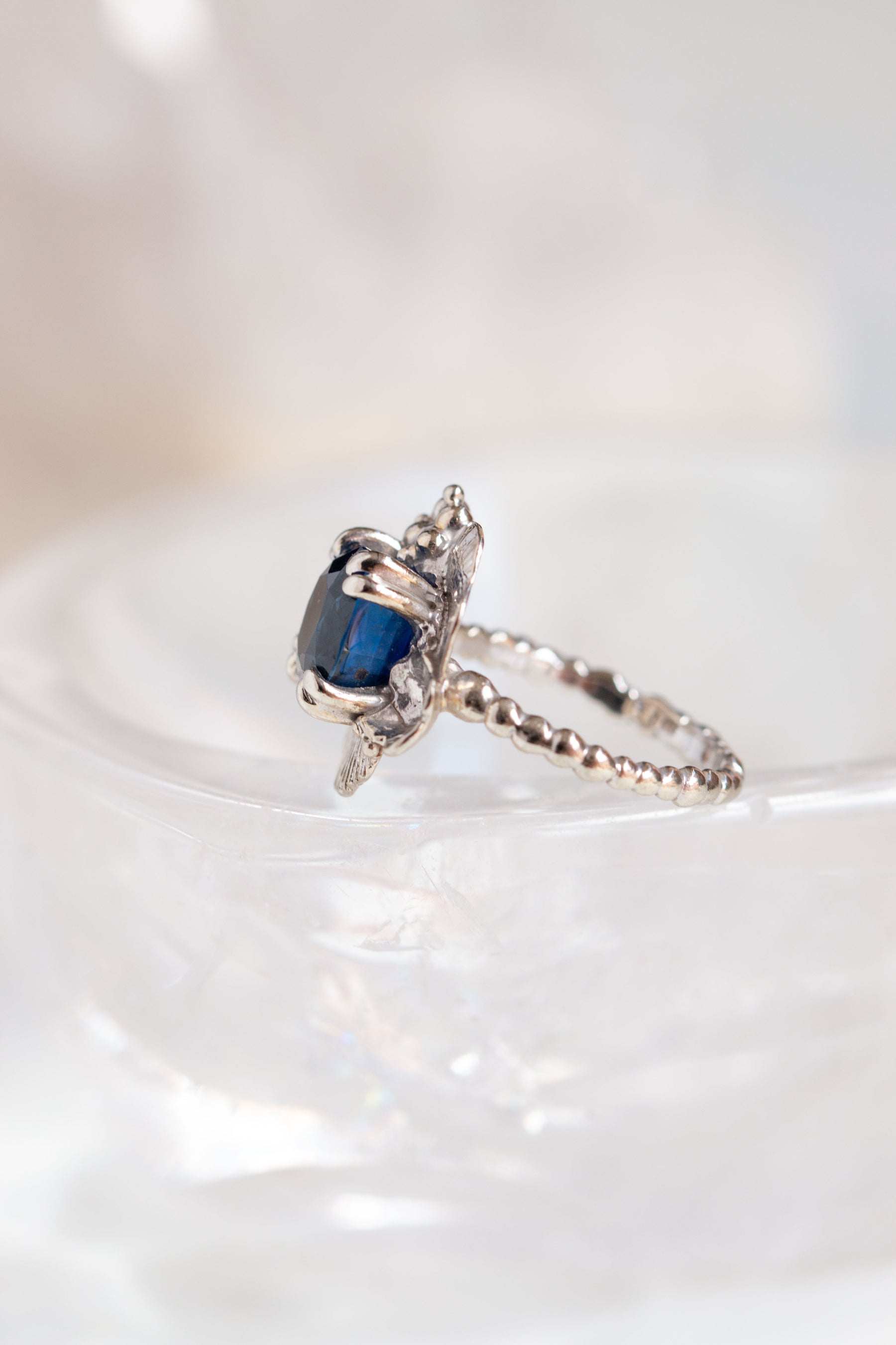 Custom Design ~ Alexandra's Sapphire Engagement Ring