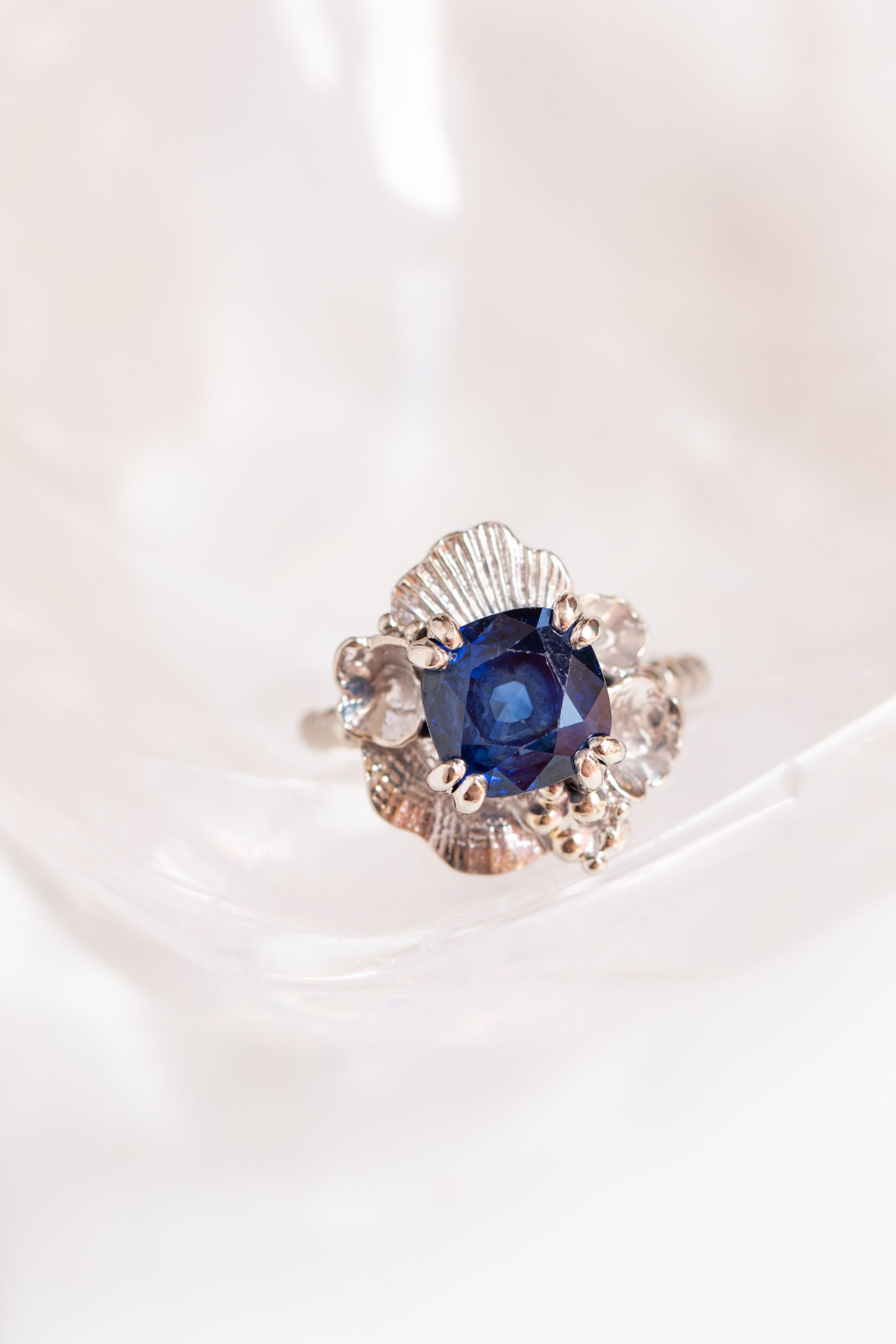 Custom Design ~ Alexandra's Sapphire Engagement Ring