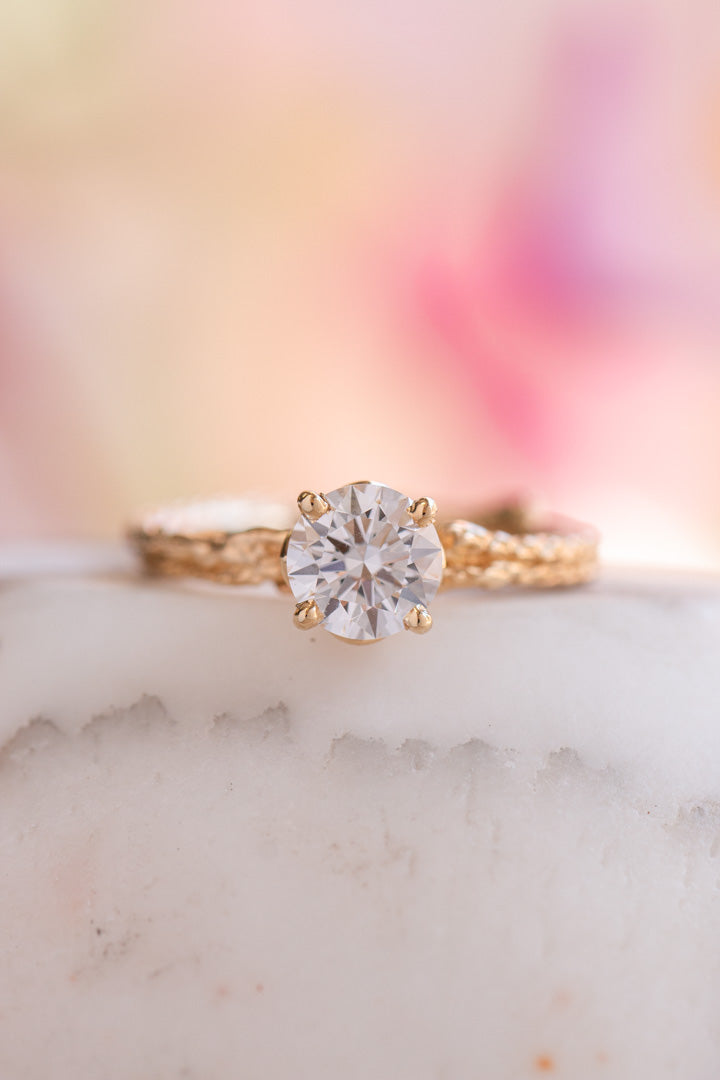 Custom Design ~ Cedar Sprig Diamond Ring