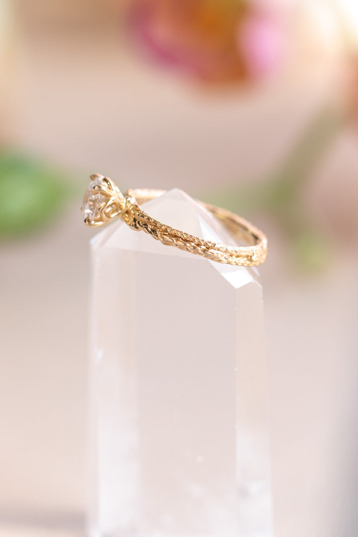 Custom Design ~ Cedar Sprig Diamond Ring