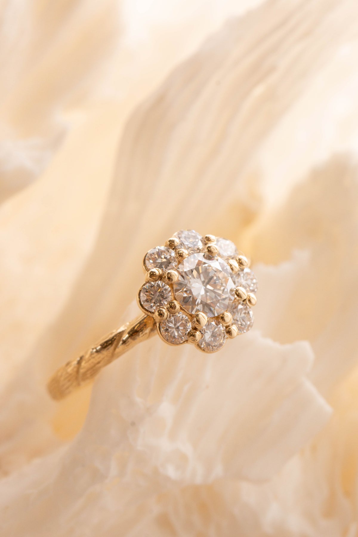 Custom Design ~ Kite String Halo Dimond Ring