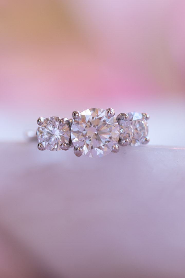 Custom Design ~ Kite String Barnacle & Caviar Diamond Ring