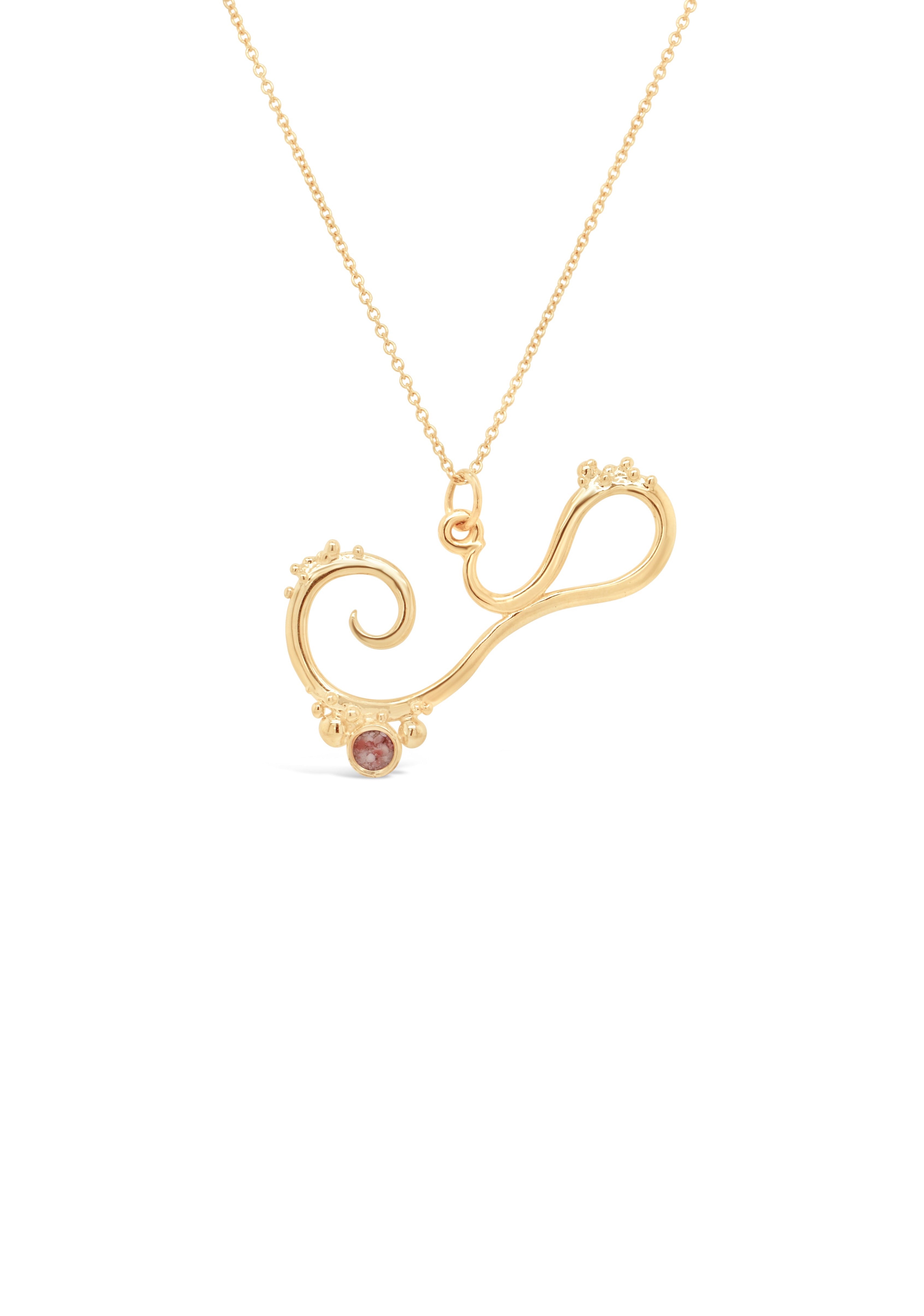 Bermuda Medium Pendant in Gold