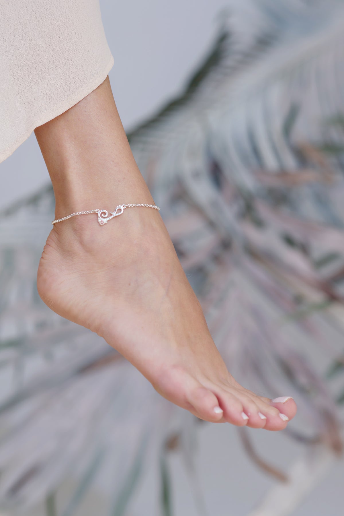 Bermuda ~ Small Inline Anklet - Alexandra Mosher Studio Jewellery