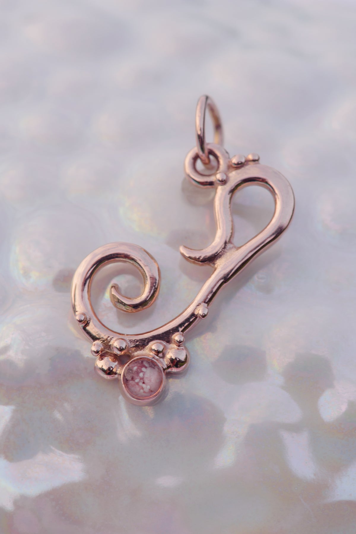 Bermuda ~ Small Pendant in Gold - Alexandra Mosher Studio Jewellery