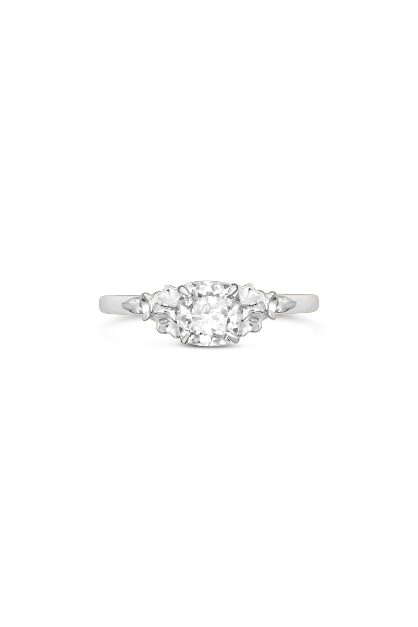 Engagement Rings ~ Barnacle 4 Prong Cushion Ring