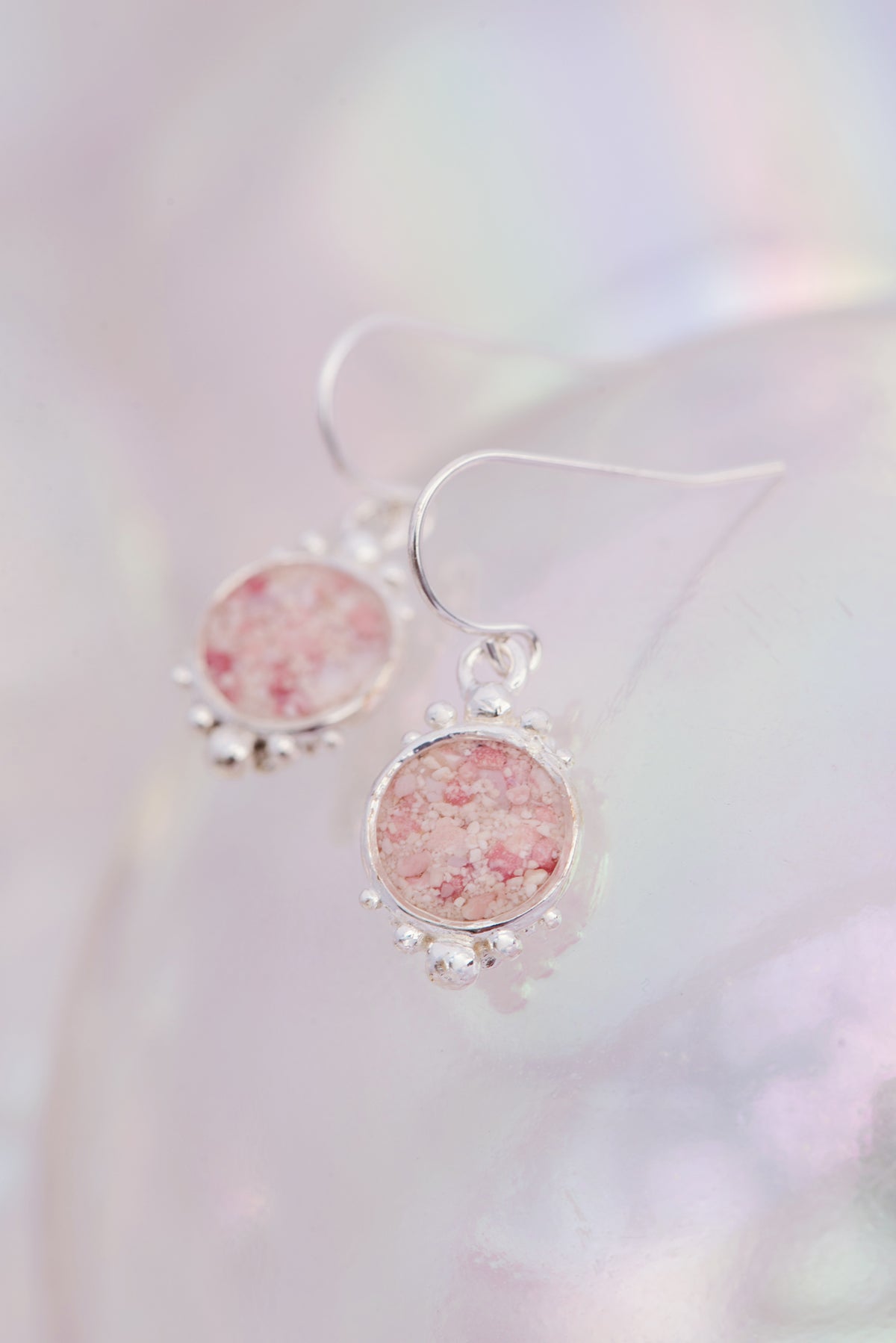 Coral Caviar ~ Large Dangle Earrings - Alexandra Mosher Studio Jewellery