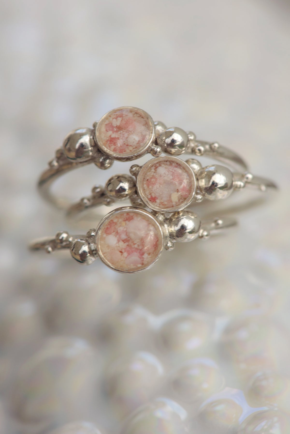 Coral Caviar ~ Medium Ring