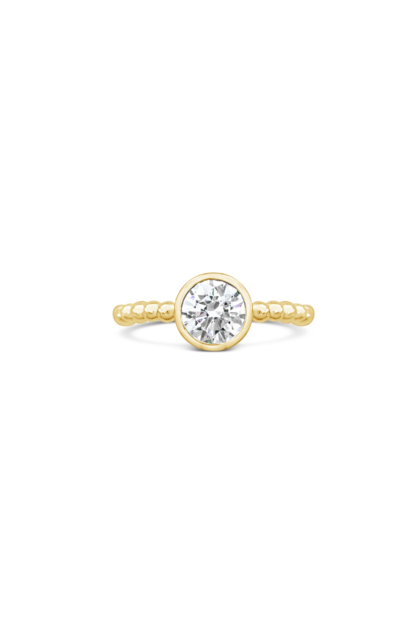 Engagement Rings ~ Caviar Bezel Ring