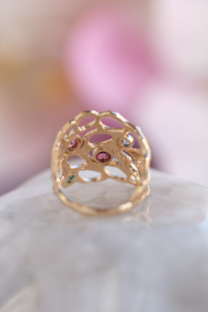 Custom Design ~ Lace Birthstone Ring