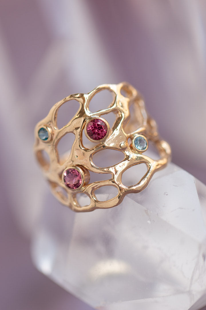 Custom Design ~ Lace Birthstone Ring