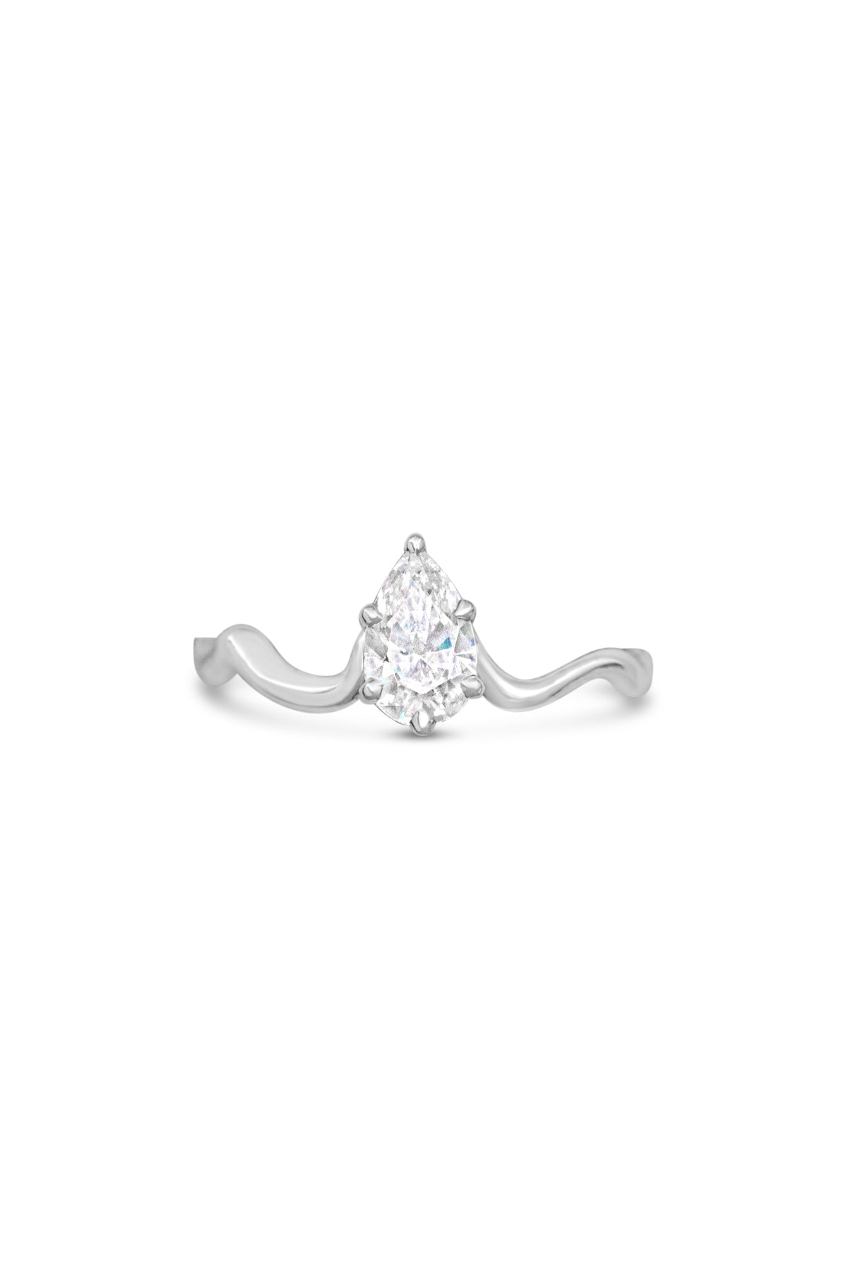 Engagement Rings ~ Melt Small 6 Prong Pear Ring