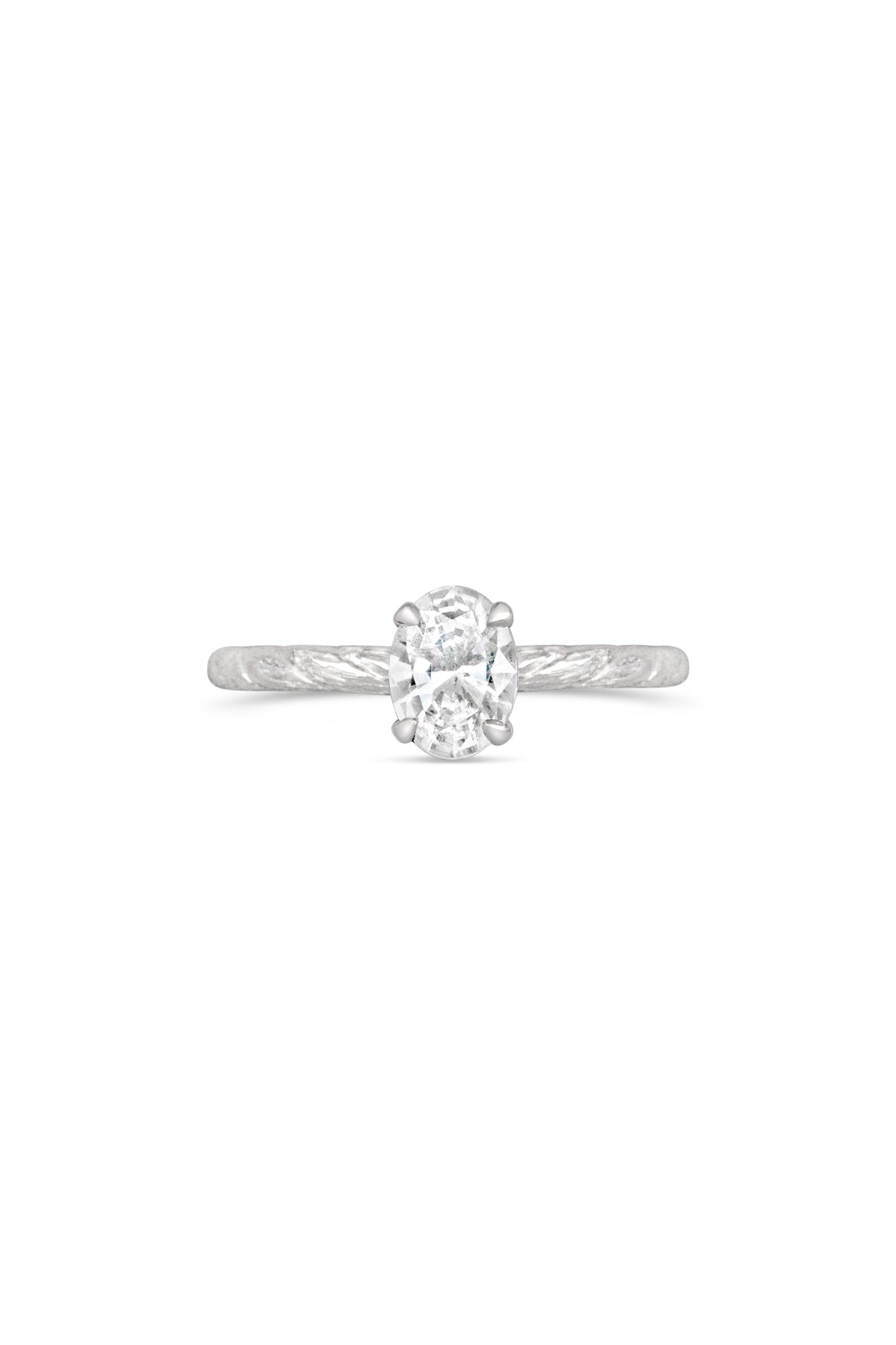 Engagement Rings ~ Kite String 4 Prong Oval Ring