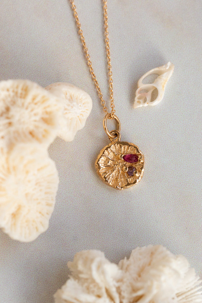 One of a Kind ~ Coral Polyp Small Pendant