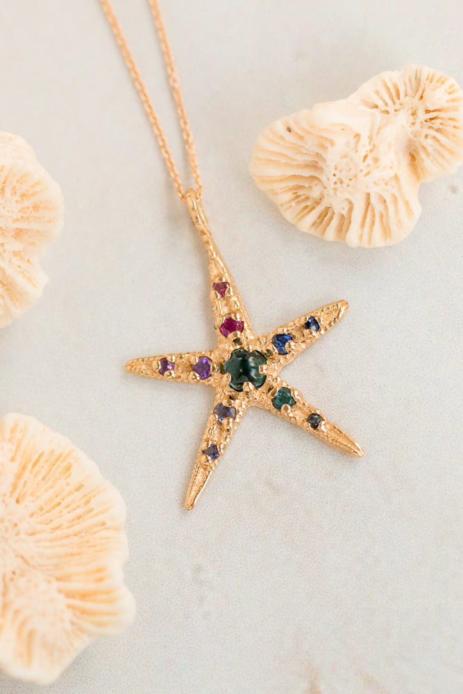 One of a Kind ~ Starfish Pendant in Gold