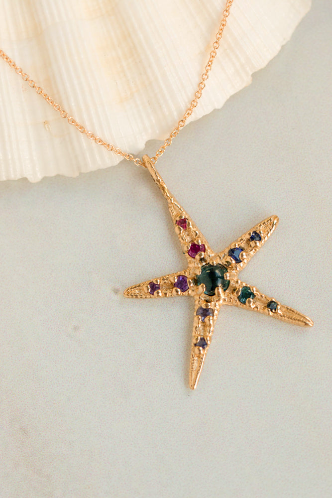 One of a Kind ~ Starfish Pendant in Gold