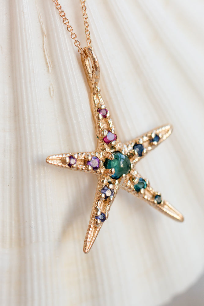 One of a Kind ~ Starfish Pendant in Gold