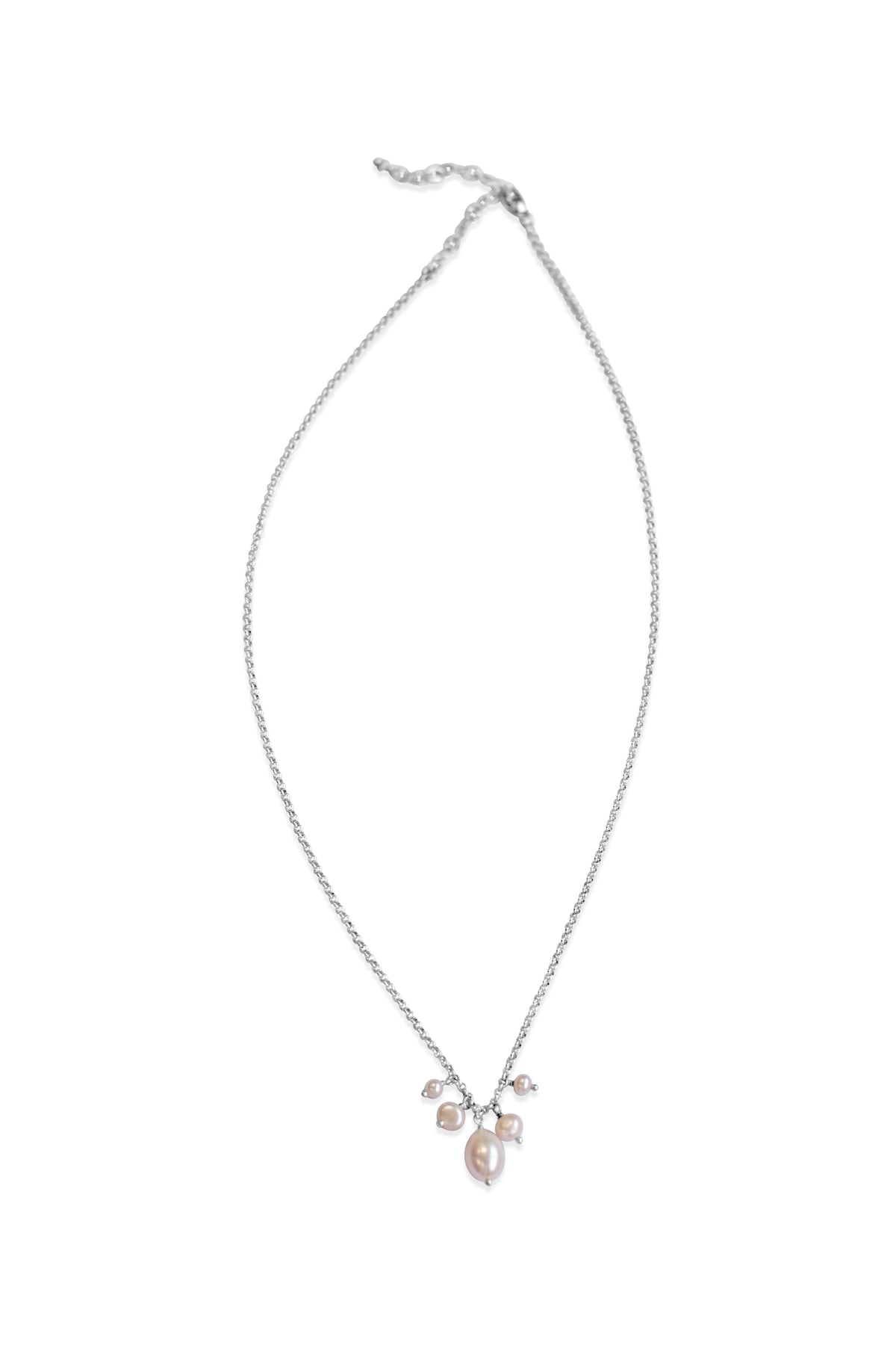 Pearl ~ White Dangle Necklace