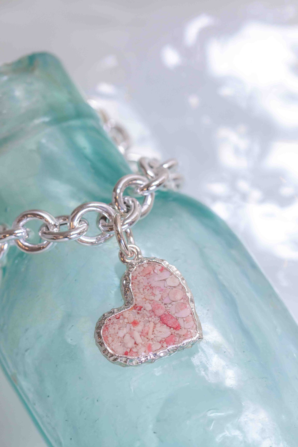 Reef ~ Heart Chunky Chain Bracelet