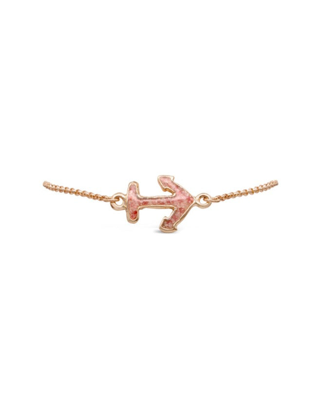 Nautical ~ Anchor (Small) Inline Bracelet in Gold