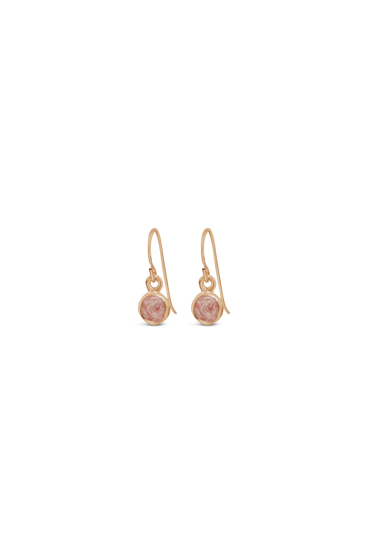 Splash ~ Circle (Small) Dangle Earrings in Gold