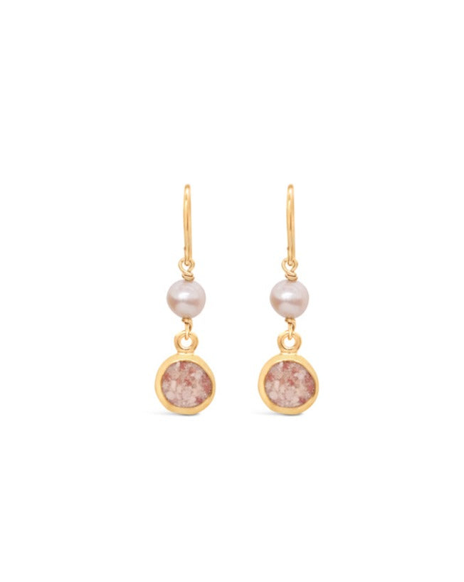Princess~ Diana Medium Earrings in Gold