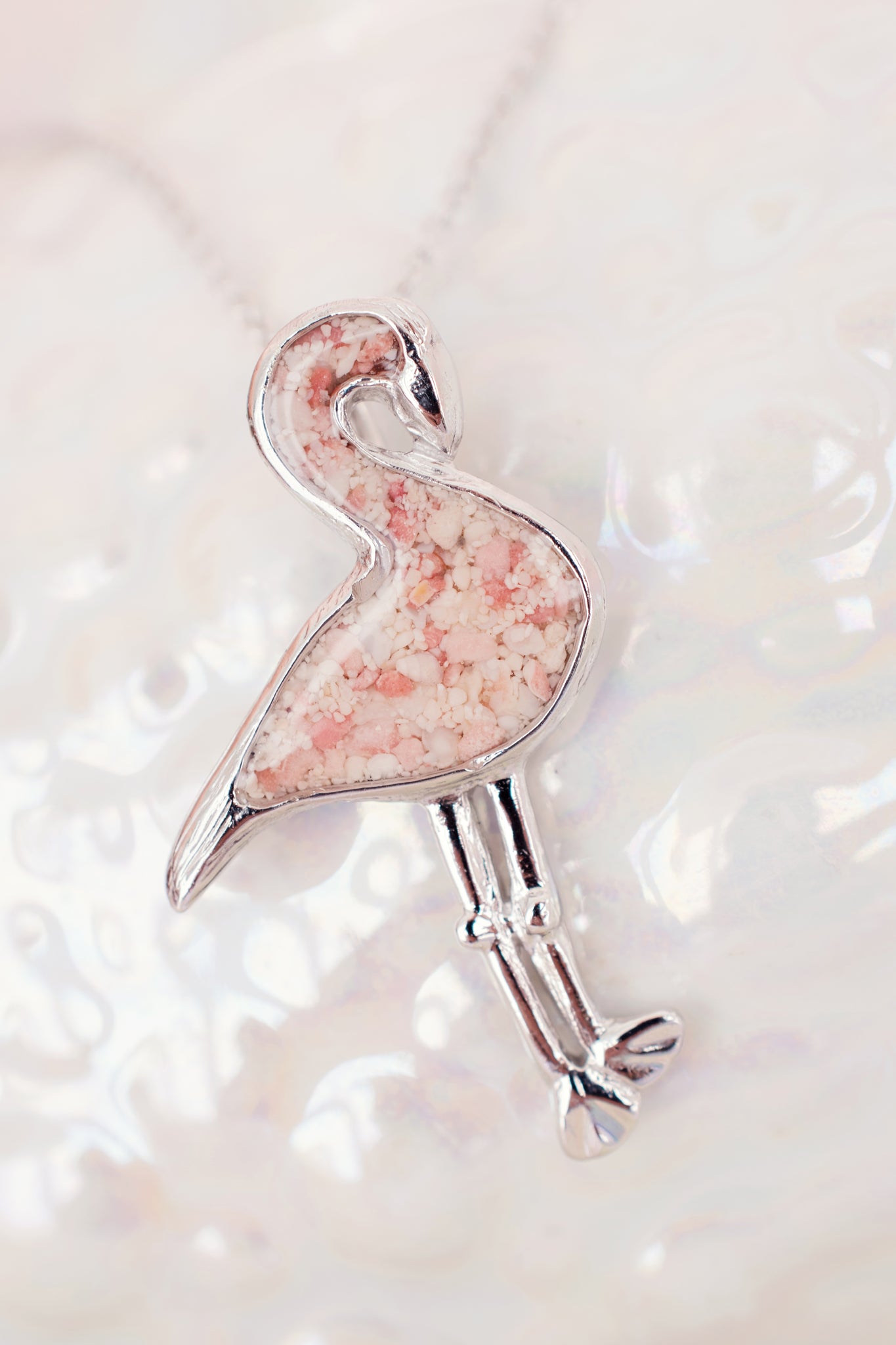 Friends ~ Flamingo Pendant in Gold