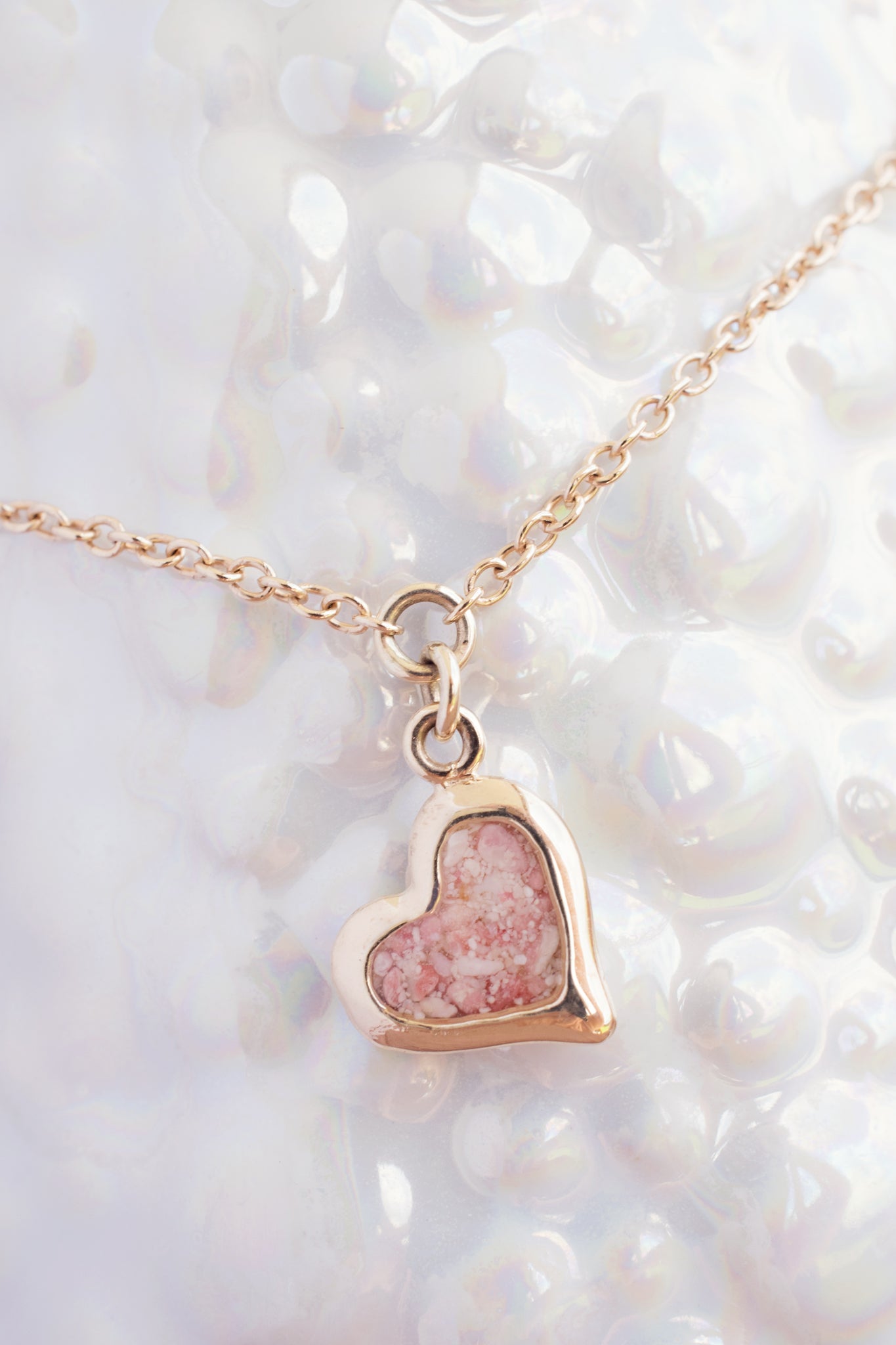 Splash ~ Heart (Small) Pendant in Gold