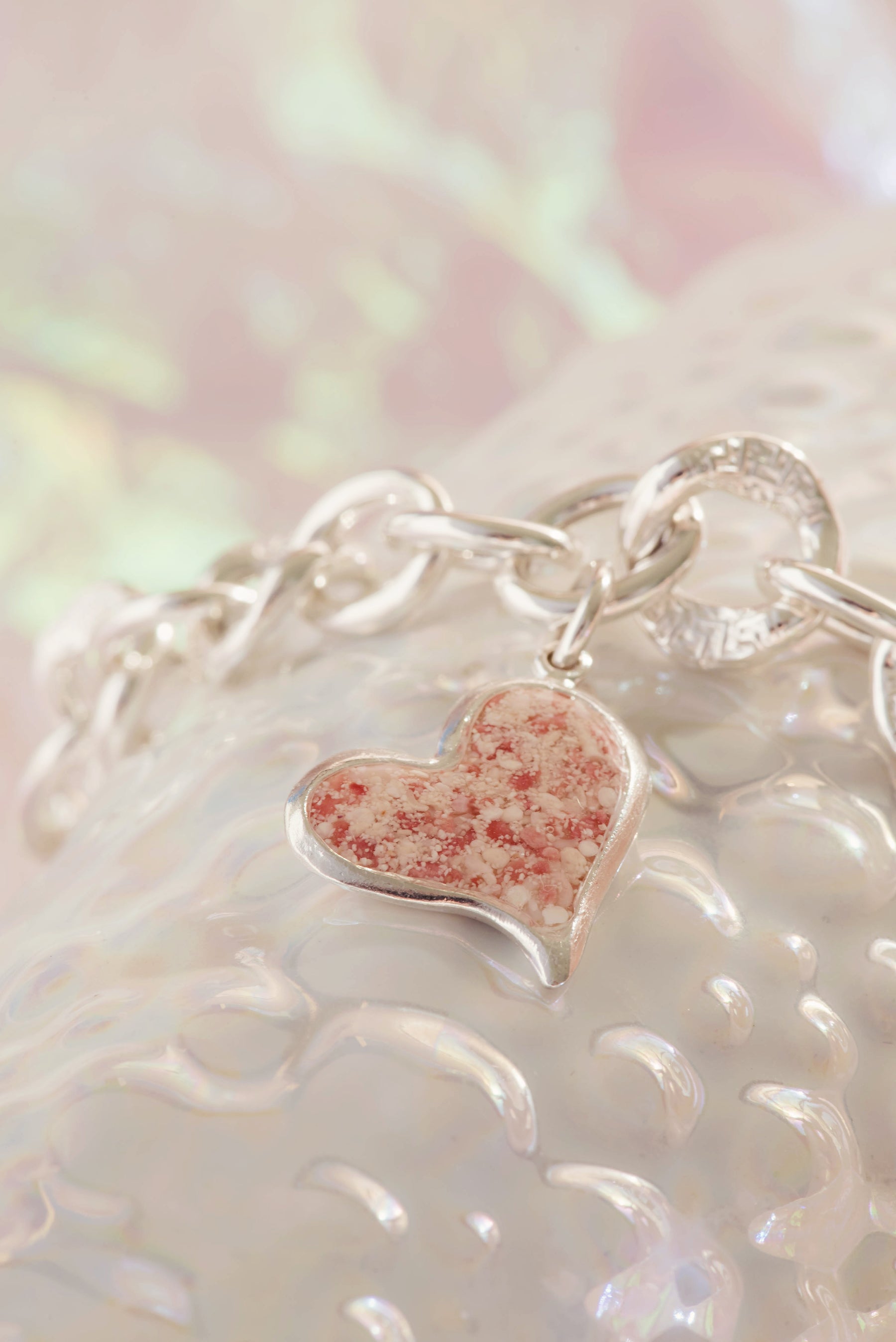 Splash ~ Heart (Squiffy) Chunky Chain Bracelet