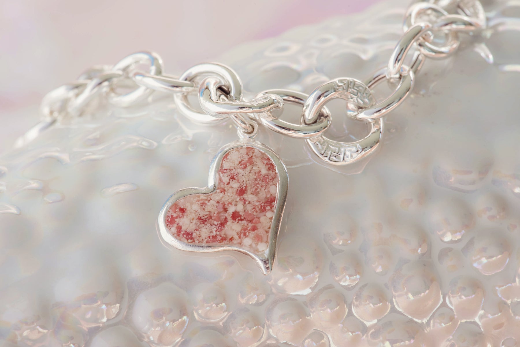 Splash ~ Heart (Squiffy) Chunky Chain Bracelet