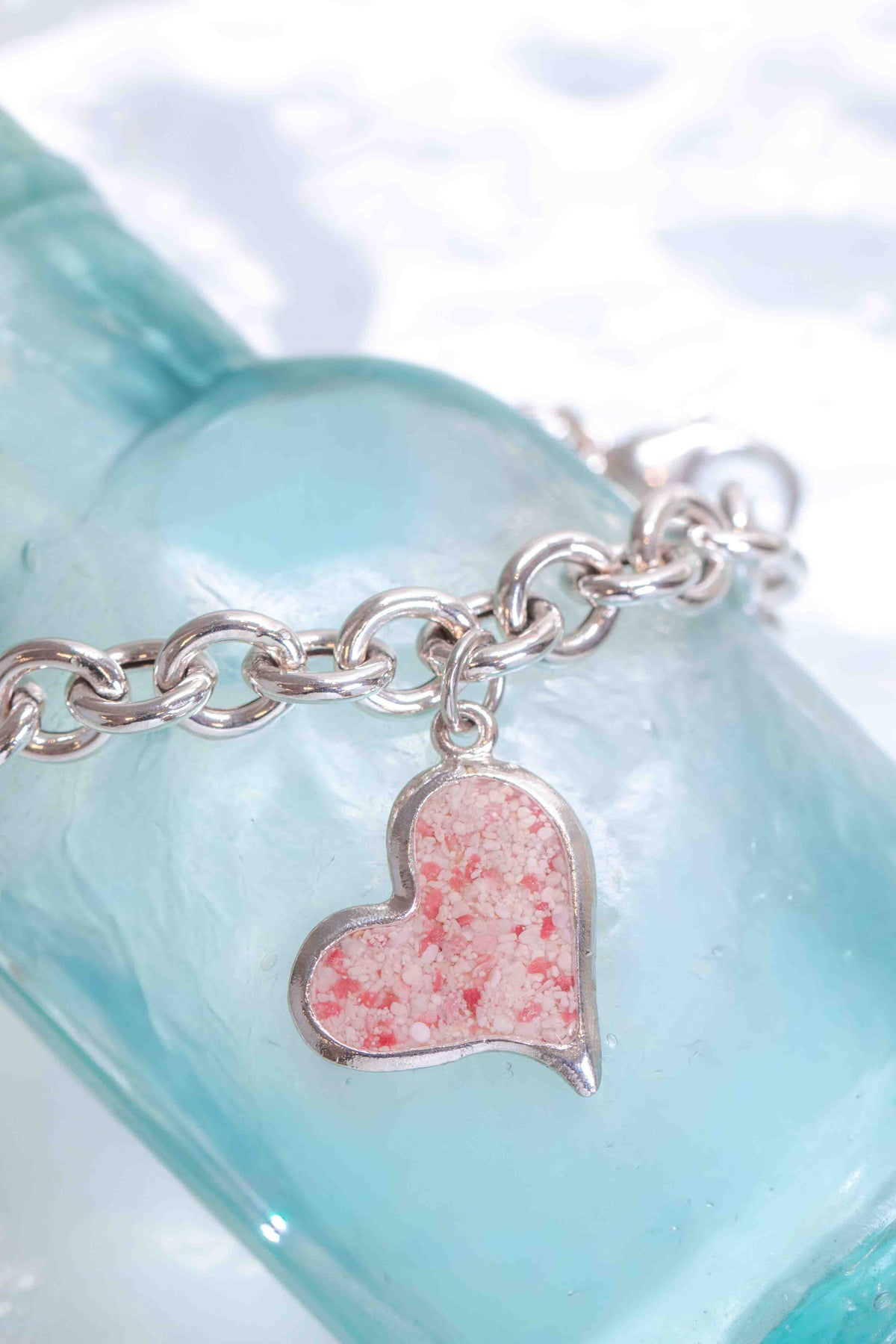 Splash ~ Heart (Squiffy) Chunky Chain Bracelet