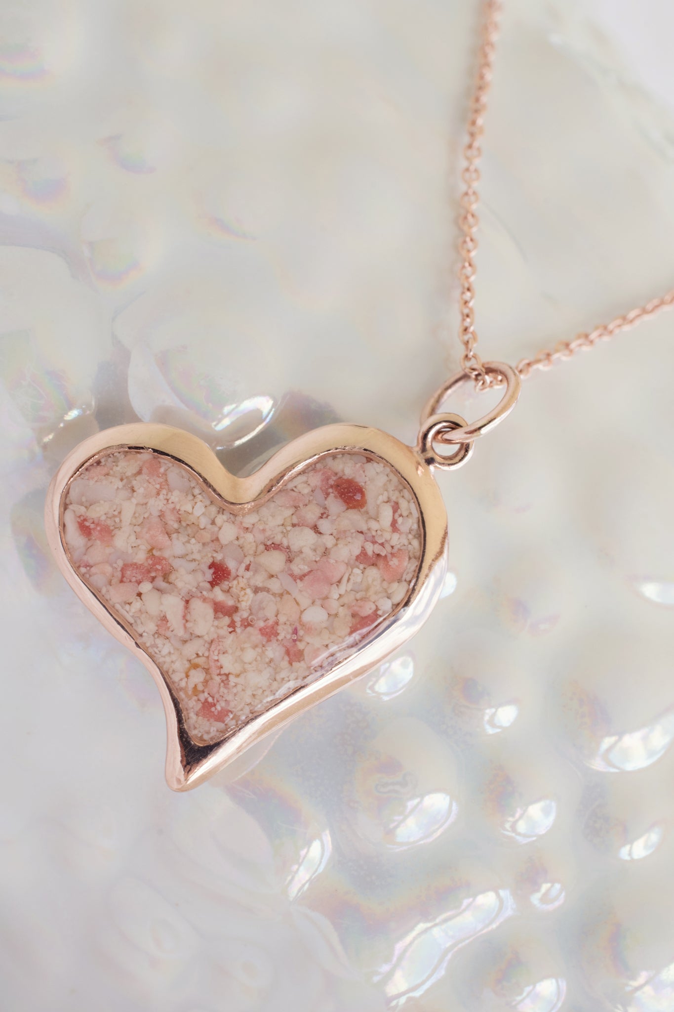 Splash ~ Heart (Squiffy) Pendant in Gold