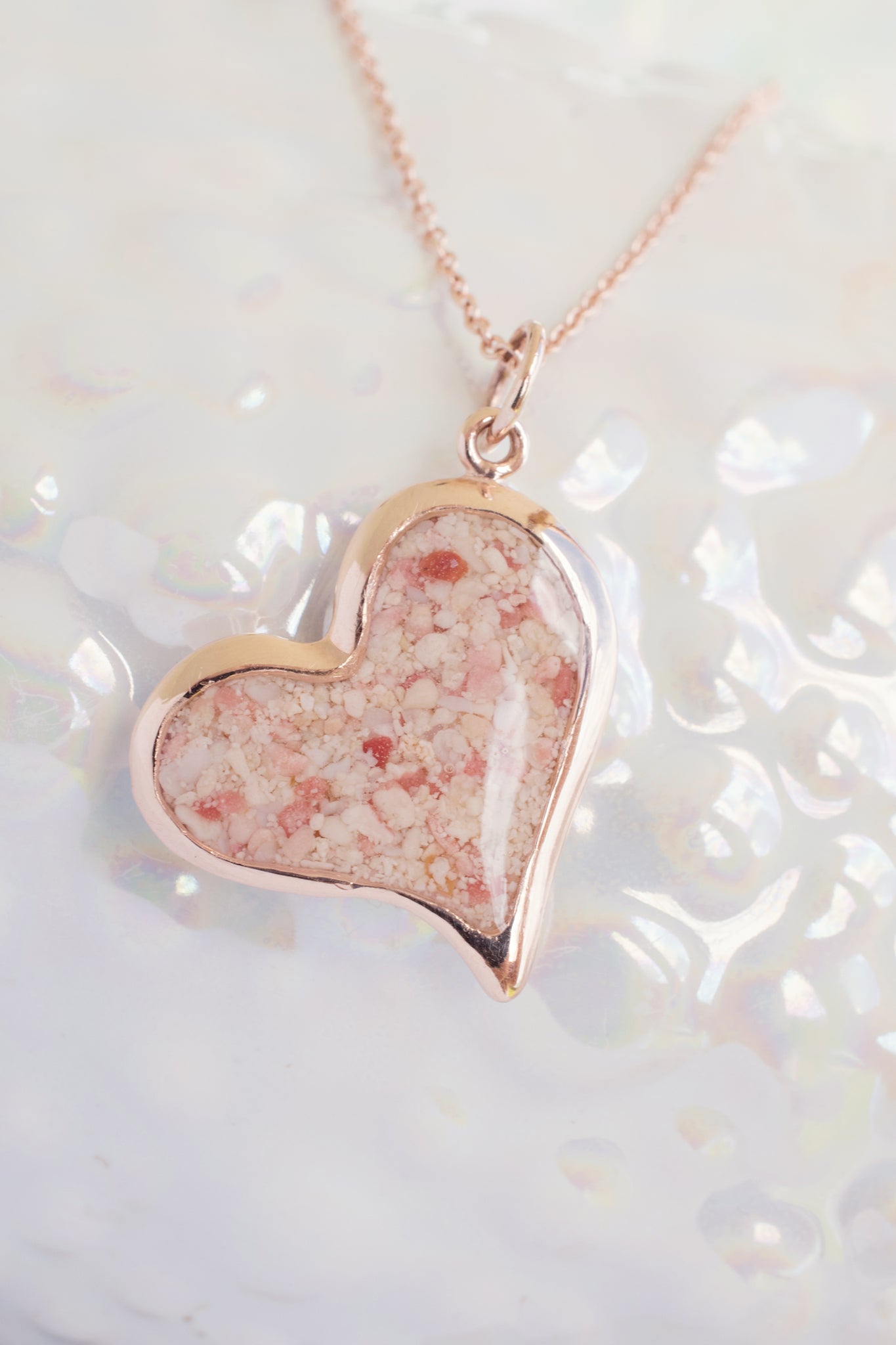Splash ~ Heart (Squiffy) Pendant in Gold