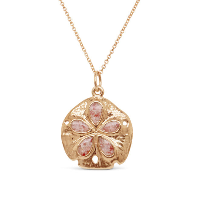 Friends ~ Sand Dollar (Medium) Pendant in Gold