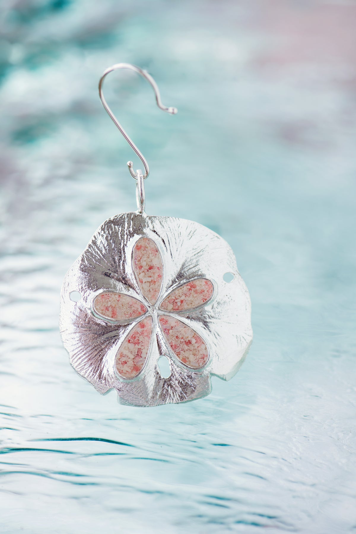 Friends ~ Sand Dollar 2013 Ornament / Pendant - Alexandra Mosher Studio Jewellery