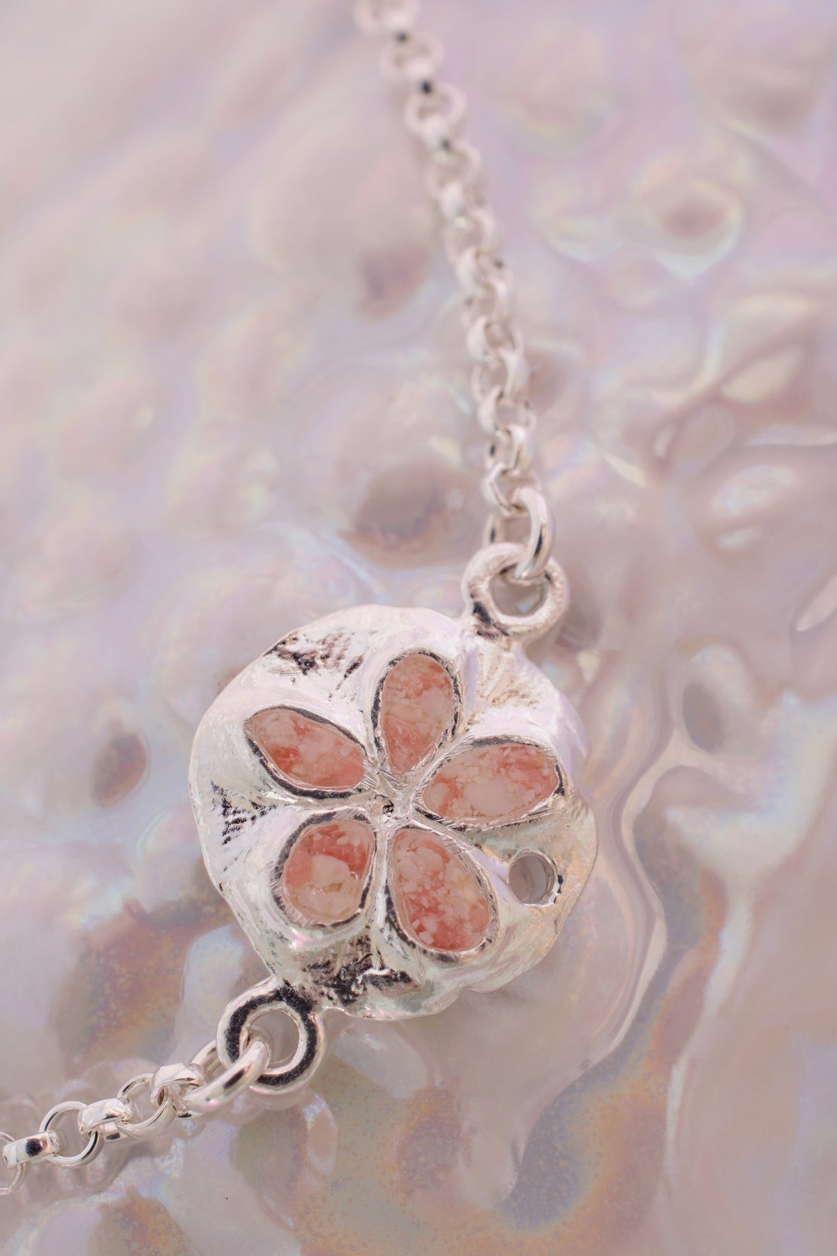 Friends ~ Sand Dollar (Small) Inline Bracelet - Alexandra Mosher Studio Jewellery