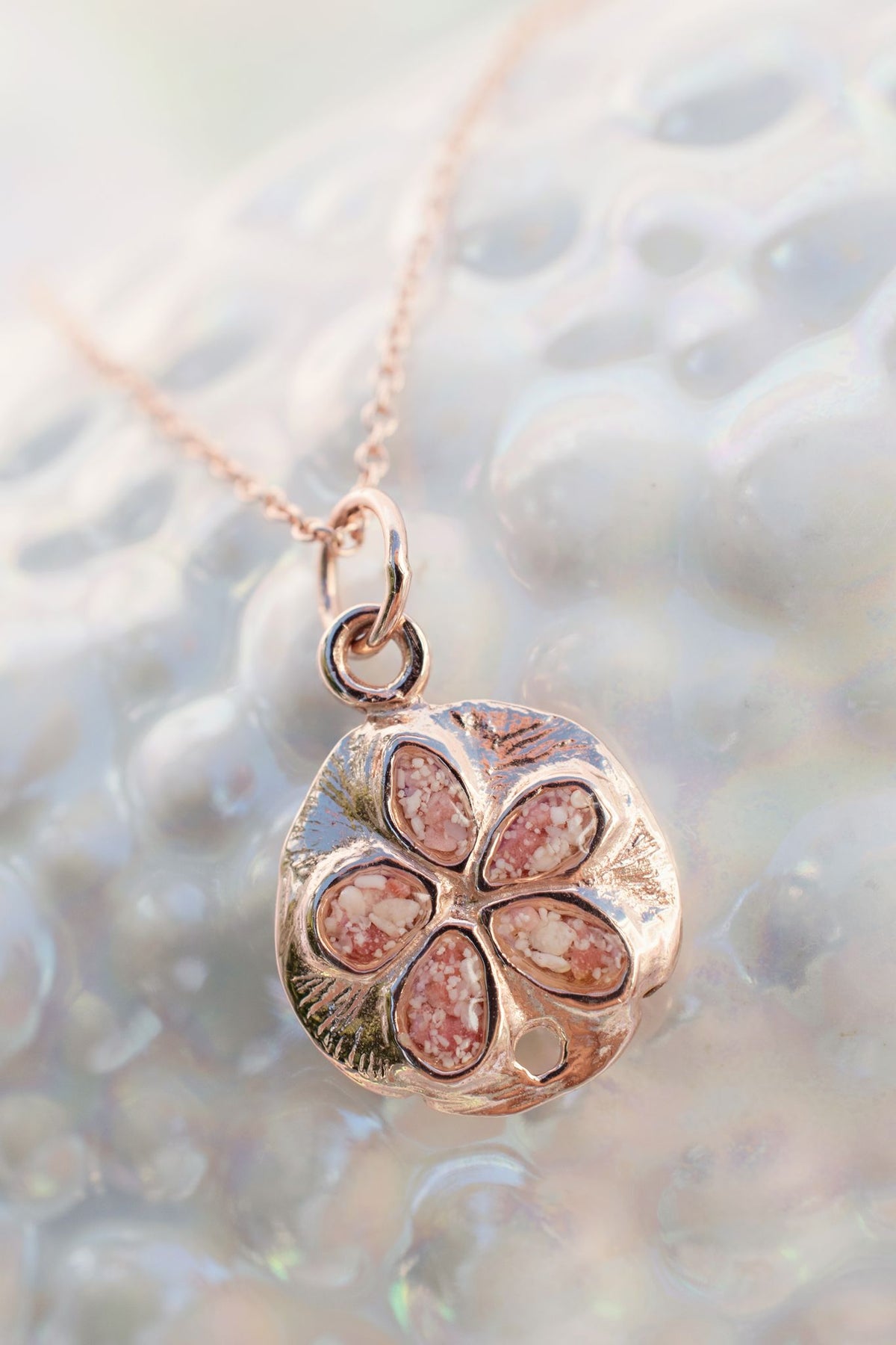 Friends ~ Sand Dollar (Small) Pendant in Gold - Alexandra Mosher Studio Jewellery