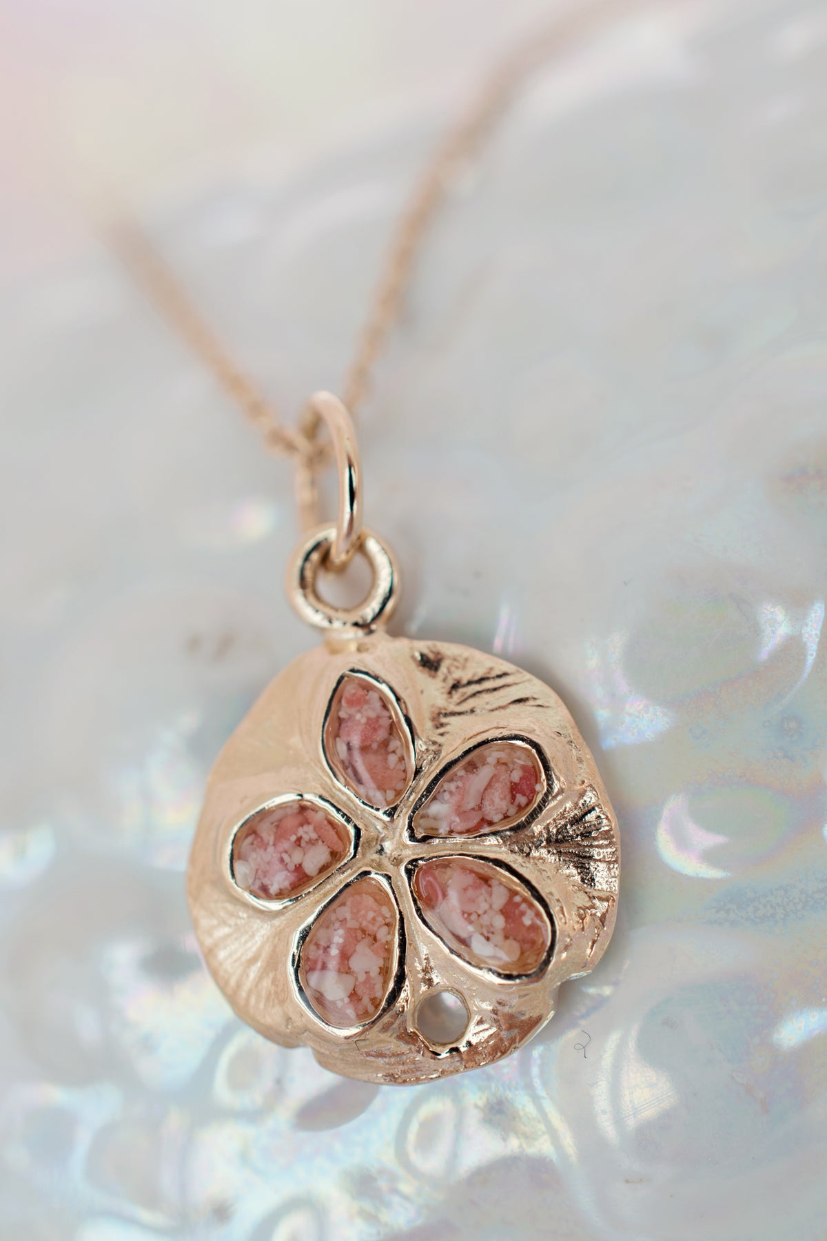 Friends ~ Sand Dollar (Small) Pendant in Gold - Alexandra Mosher Studio Jewellery
