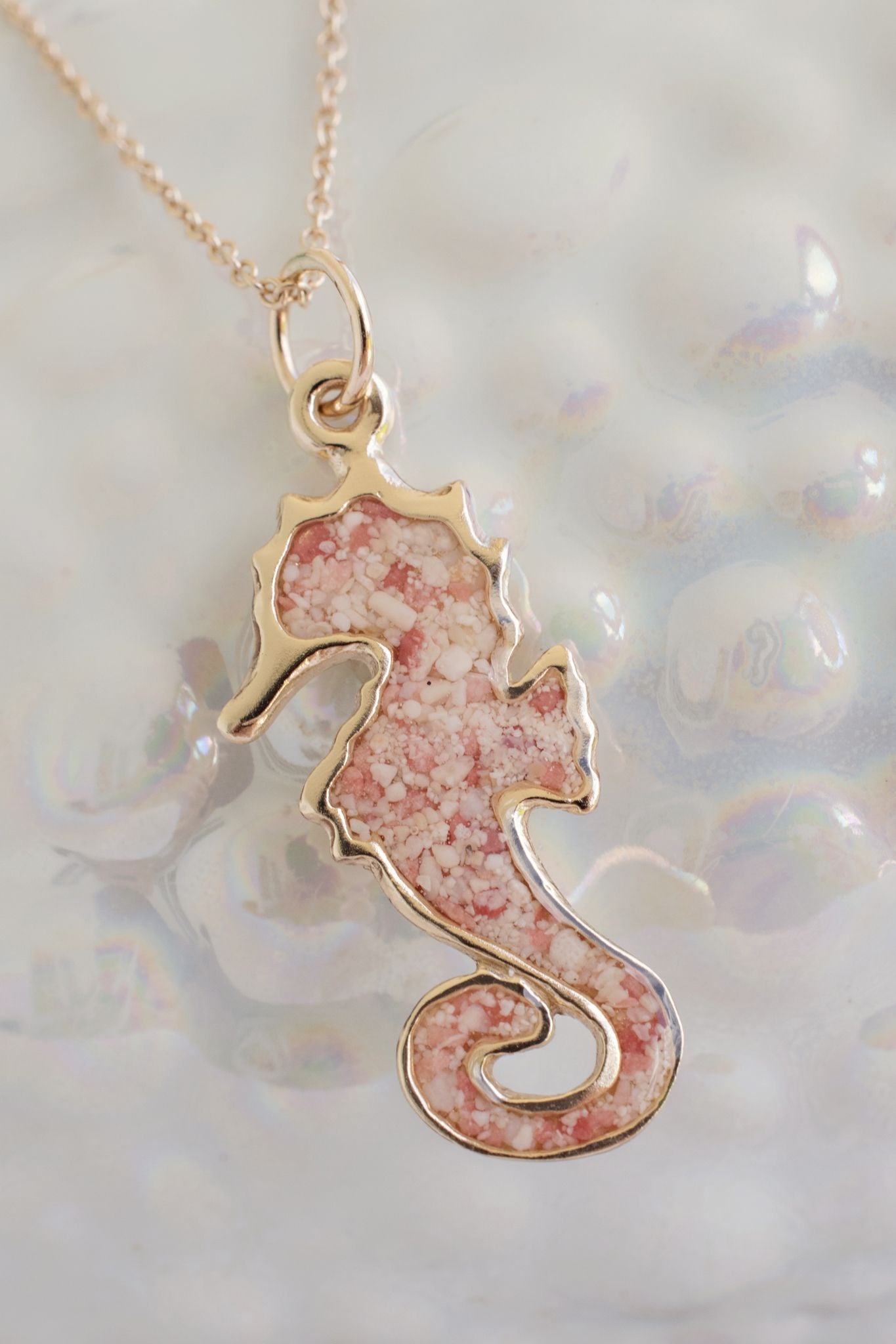 Friends ~ Seahorse (Small) Pendant in Gold