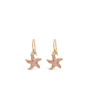 Friends ~ Starfish (Small) Dangle Earrings in Gold