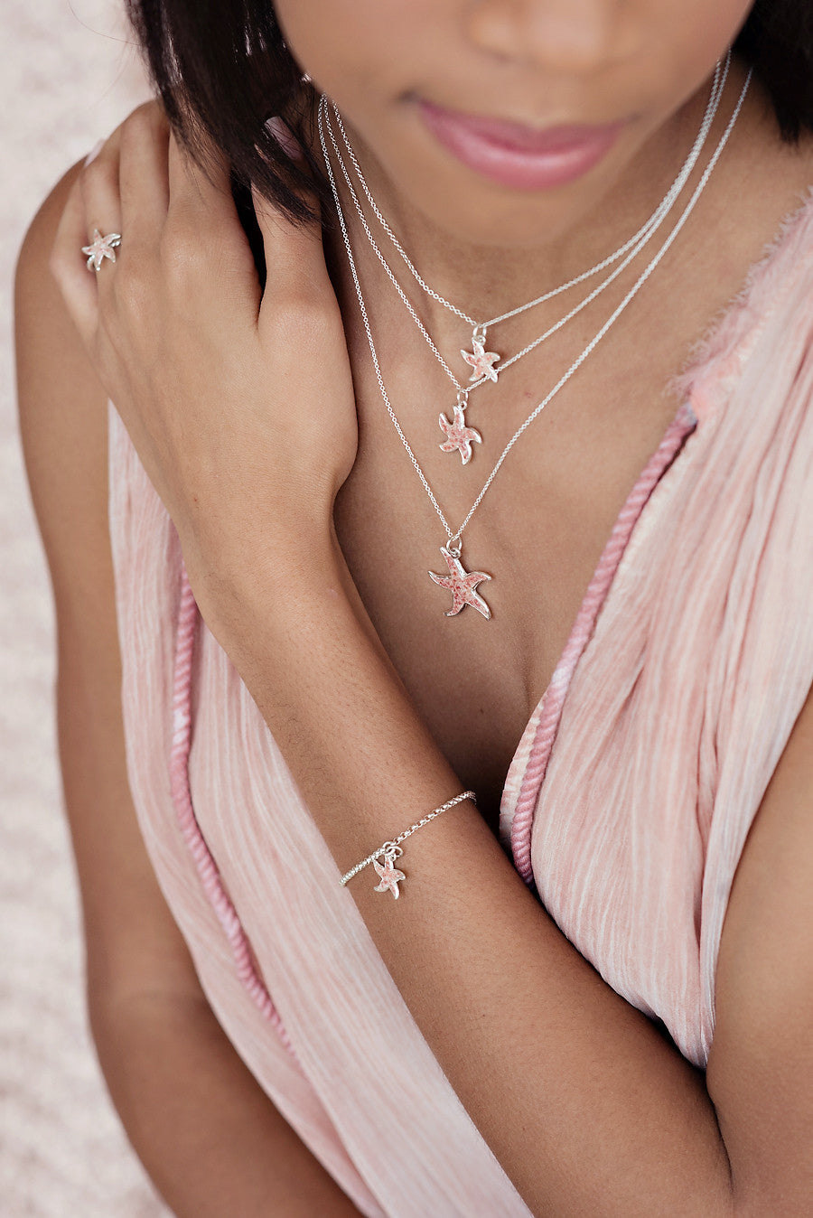 Friends ~ Starfish (Small) Dangle Bracelet - Alexandra Mosher Studio Jewellery