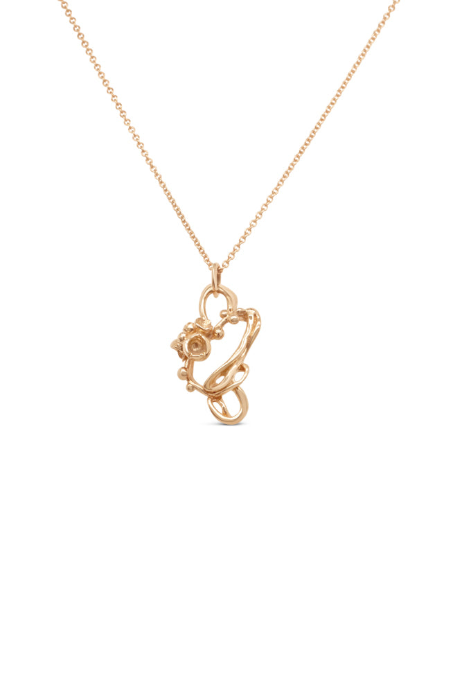 Under the Sea ~ Barnacle Link (Small) Pendant in Gold