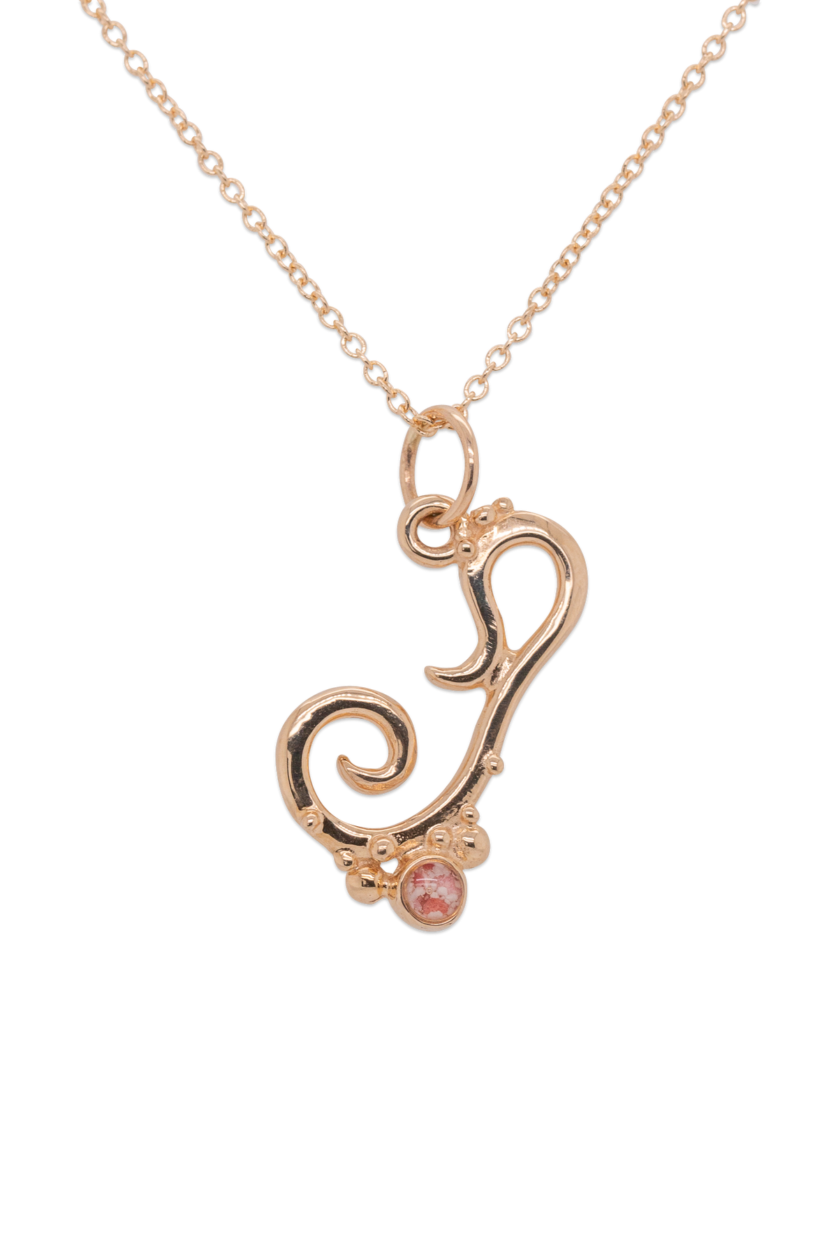 Bermuda ~ Small Pendant in Gold - Alexandra Mosher Studio Jewellery Bermuda Fine