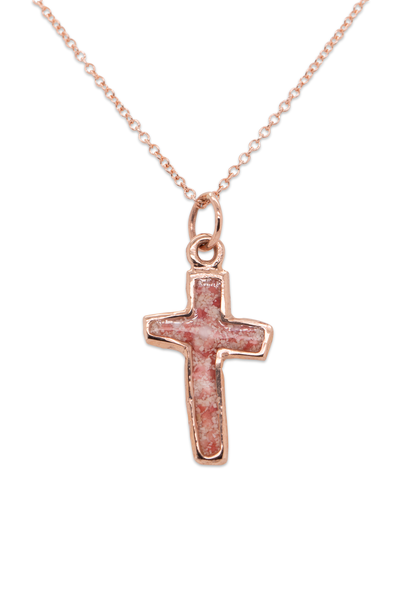 Splash ~ Cross 14K Gold Pendant - Alexandra Mosher Studio Jewellery Bermuda Fine