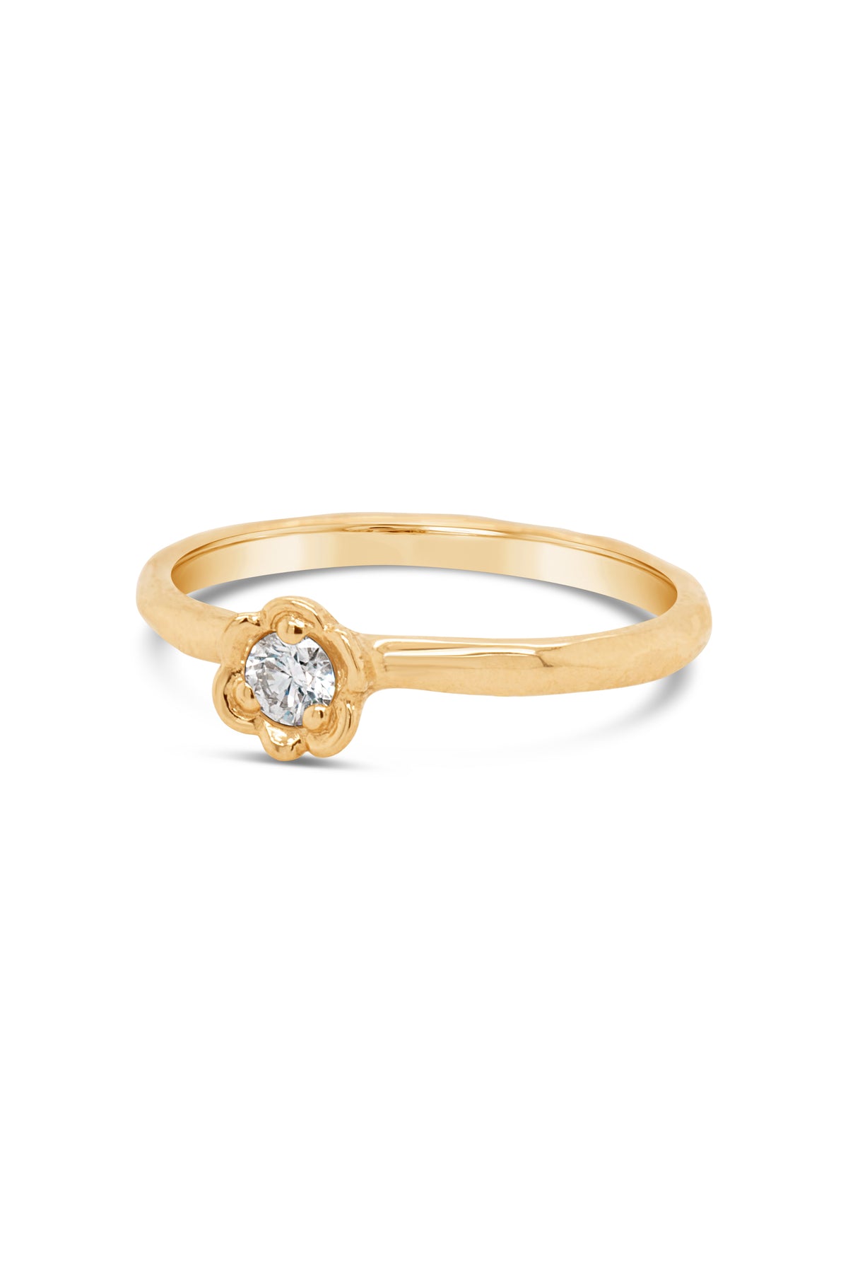 Barnacles ~ 3.5mm Gold Diamond Ring